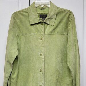 Outfit JPR Light Green Suede Jacket Women's Size Large
